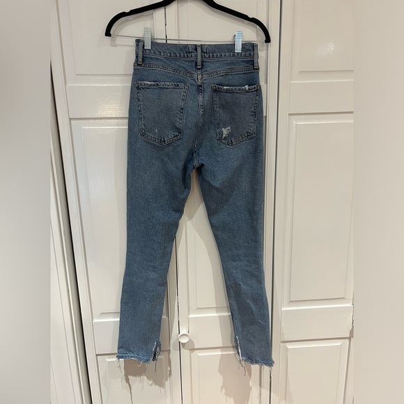 EUC Agolde High Rise Cropped Distressed Jeans - Picture 3 of 3